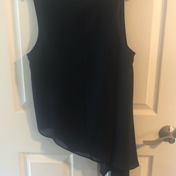 MM Couture Asymmetrical Cross Front Top - Picture 3 of 4